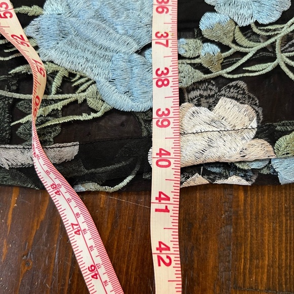 Calvin Klein Dress embroidered elevated by peekaboo illusion mesh size 10 - Picture 9 of 12